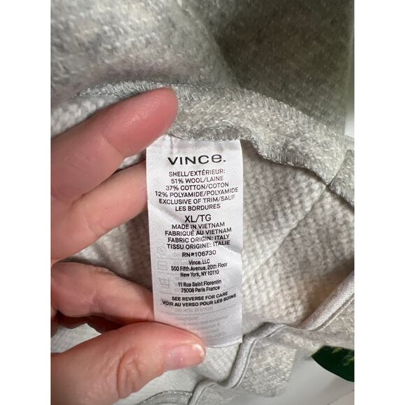 New Vince Men's Wool Fleece 2 Button Blazer Light Heather Gray XL Stretch - Picture 7 of 8